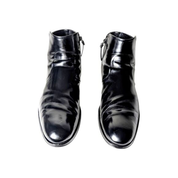 LOUIS VUITTON Minister Black Leather Chelsea Boot Size 11 - Picture 4 of 13